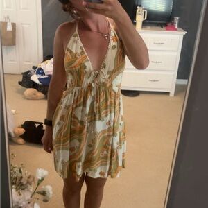 Wild Fable Cream Halter Sundress Mini